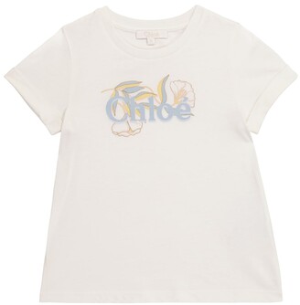 Chloé Children Logo cotton T-shirt