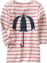 Thumbnail for your product : Old Navy Girls Boat-Neck Sequin-Graphic Tees