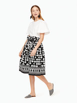 Thumbnail for your product : Kate Spade Lantern poplin midi skirt
