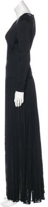 Herve Leger Embellished Amelie Gown Black