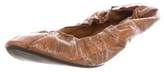 Thumbnail for your product : Beirn Snakeskin Round-Toe Flats