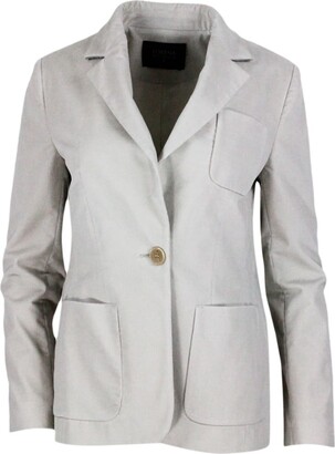 women's coat with elbow patches