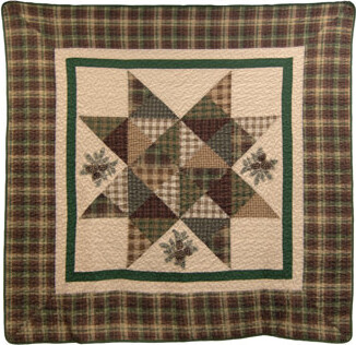 Donna Sharp Pine Star Cotton Quilted Throw Blanket