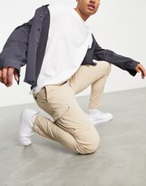 Thumbnail for your product : Jack and Jones skinny stretch cargo pants in beige