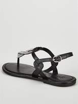 Thumbnail for your product : Very Twist Embellished Flat Sandal - Black
