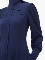 Thumbnail for your product : Emilia Wickstead Lucille Georgette Shirt Dress - Navy