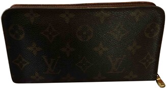Louis Vuitton brown Cloth Wallets