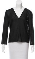 Thumbnail for your product : Wes Gordon Wool Long Sleeve Top