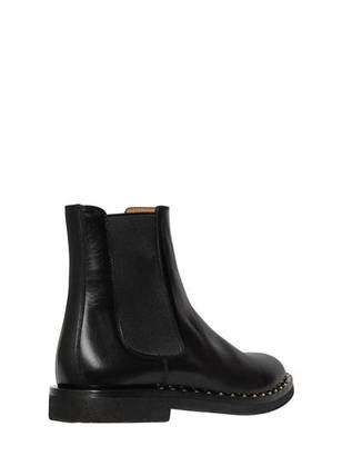 Valentino Studded Welt Leather Chelsea Boots
