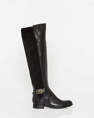 Le Château Leather & Elastic Panel Over-the-Knee Boot