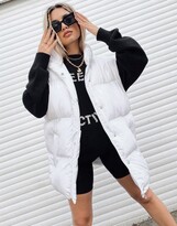 Thumbnail for your product : ASOS Weekend Collective oversized vest in white