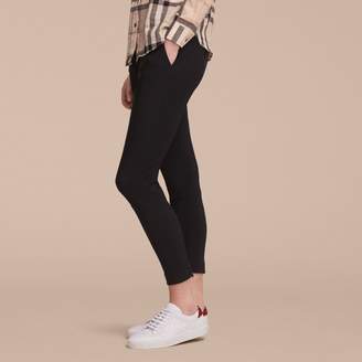 Burberry Cropped Slim Fit Trousers