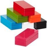 Thumbnail for your product : Container Store Mini Lacquered Rectangular Box White