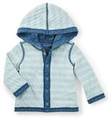Thumbnail for your product : Tea Collection Newborn Reversible Hoodie Jacket in Blue
