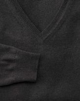Thumbnail for your product : Charles Tyrwhitt Charcoal cotton cashmere v-neck sweater
