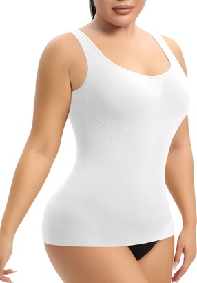 Women's 2 Pack Tummy Control Shapewear Tank Top - Seamless Body Shaper  Compression Top