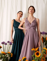 Thumbnail for your product : Monsoon Tallulah Twist Me Tie Me Jersey Bridesmaid Dress Brown