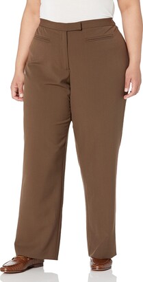 Ruby Rd. womens Plus-size Flat Front Easy Stretch pants - ShopStyle