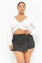 Thumbnail for your product : Forever 21 Plus Size Pinstriped Skort