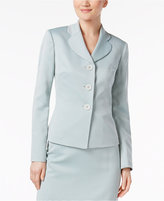 Thumbnail for your product : Le Suit Textured Three-Button Skirt Suit