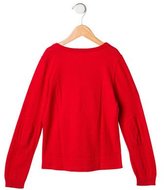 Thumbnail for your product : Bonpoint Girls' V-Neck Rib Knit Sweater