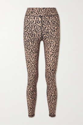 The Upside Leopard-print Stretch Leggings - Leopard print