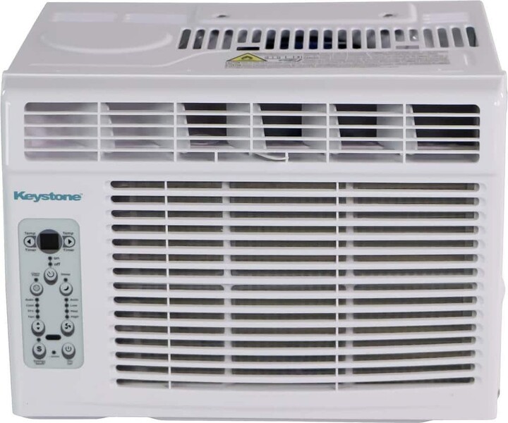 Key Stone 6,000 BTU (DOE) 120-Volt Window Air Conditioner Cools 250 sq. ft. with Remote in White