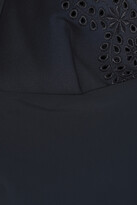 Thumbnail for your product : Stella McCartney Open-back Broderie Anglaise-trimmed Swimsuit