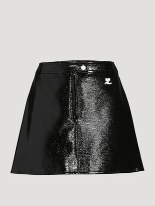 ミニスカート Courreges 'Reversed Belt Mini' skirt (225CJU260PL0159 7075) REVERSED BELT MINI SKIRT - courrèges (クレージュ)