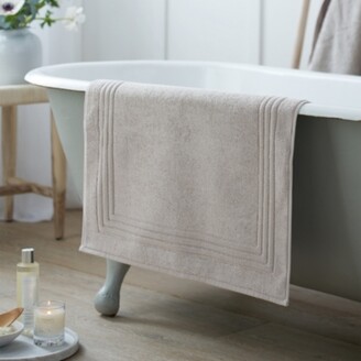 The White Company Luxury Egyptian Cotton Bath Mat. Medium. Grey