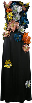 Christopher Kane sleeveless flower embellished dress