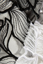 Thumbnail for your product : Peter Pilotto Radial cutout embroidered silk-gauze dress