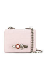 Thumbnail for your product : Alexander McQueen Leather Small Jewel Satchel Bag