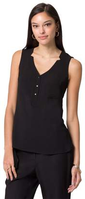 Le Château Front Pocket Sleeveless Top,L