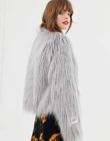 Thumbnail for your product : Jakke cropped jacket in faux mongolian fur