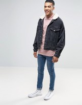 Thumbnail for your product : ASOS 2 Pack Long Sleeve Pique Muscle Polo In Pink/Gray SAVE