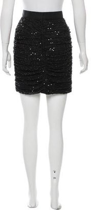 Dolce & Gabbana Sequin Ruched Mini Skirt w/ Tags