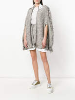 Thumbnail for your product : Sonia Rykiel fringed tweed cape