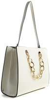 Thumbnail for your product : MANGO Stiff Leather Square Open Bag