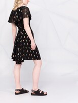 Thumbnail for your product : See by Chloe Feather-Print Empire Dress