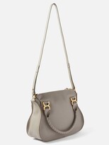 Thumbnail for your product : Chloé Marcie Piped Leather Handbag - Grey