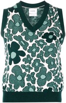 Thumbnail for your product : Barrie Floral Knitted Sleeveless Pullover