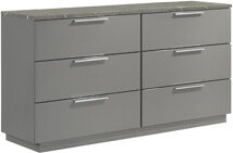 Wrought Studio Oniskey 6-Drawer Dresser Gray