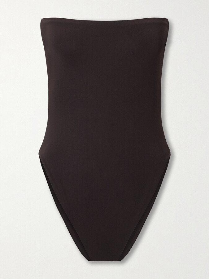 Lido Sedici Bandeau Swimsuit - Brown