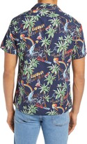 Thumbnail for your product : Benson Print Button-Up Camp Shirt