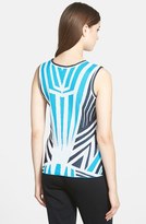 Thumbnail for your product : Ming Wang Geometric Scoop Neck Knit Tank