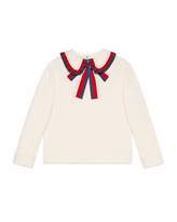 Thumbnail for your product : Gucci Long-Sleeve Sylvie Web Trim Sweatshirt, Size 4-12
