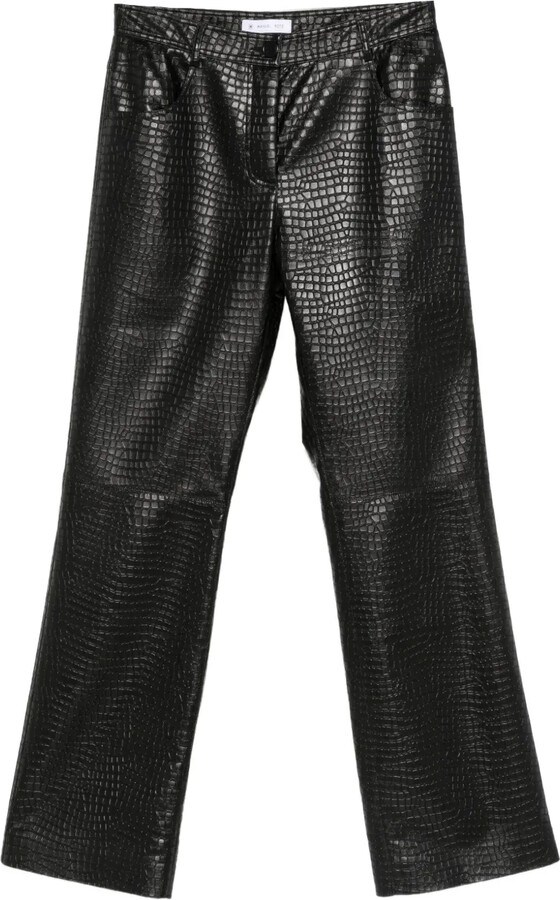 Manuel Ritz Faux-Leather Trousers
