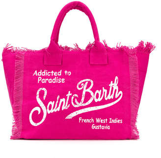 MC2 Saint Barth Kids logo print tote bag