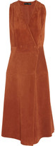 Thumbnail for your product : Proenza Schouler Suede wrap dress